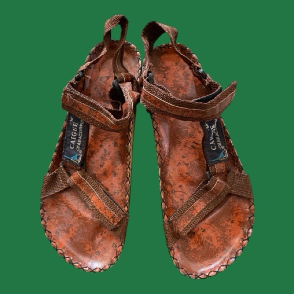 New Huarache Kolhapuri Caigue Leather Hippie Sandals Shoes means 44 10 11